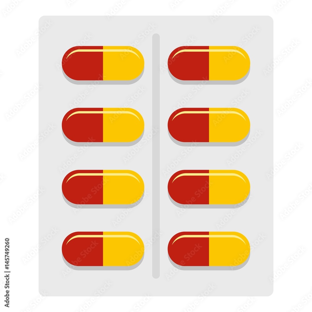 Capsules icon isolated Capsules icon isolated