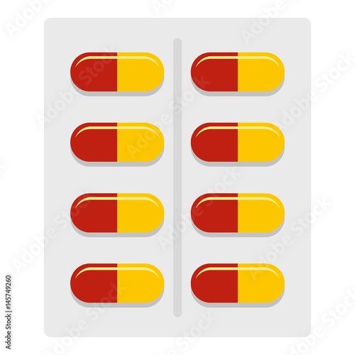 Capsules icon isolated