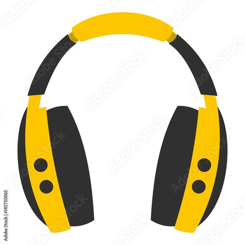 Wireless headphones icon isolated