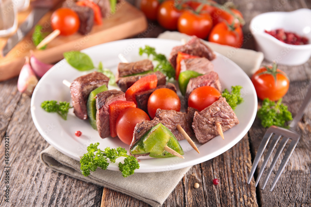 grilled beef skewer grilled beef skewer