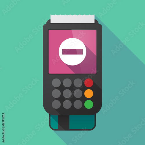 Long shadow dataphone with  a no trespassing signal