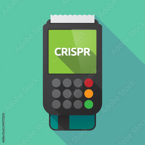 Long shadow dataphone with  the clustered regularly interspaced short palindromic repeats acromym CRISPR