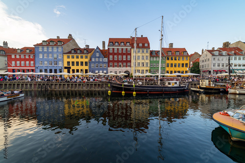 Nyhavn harbour in copenhagen denmark