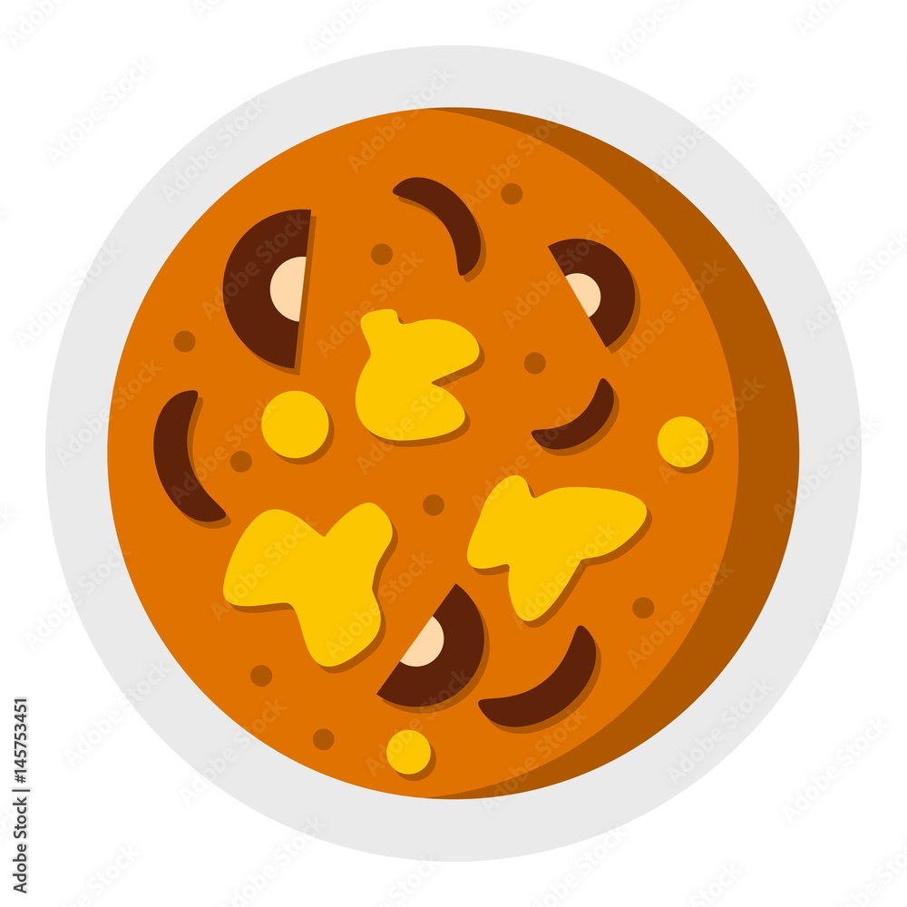 Fototapeta premium Asian hot dish icon isolated