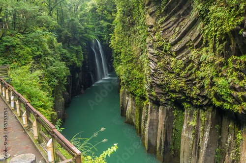 Takachiho gorge and waterfall in Miyazaki, Kyushu, Japan