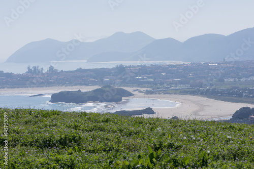 By the cape of quejo in the province of Cantabria photo