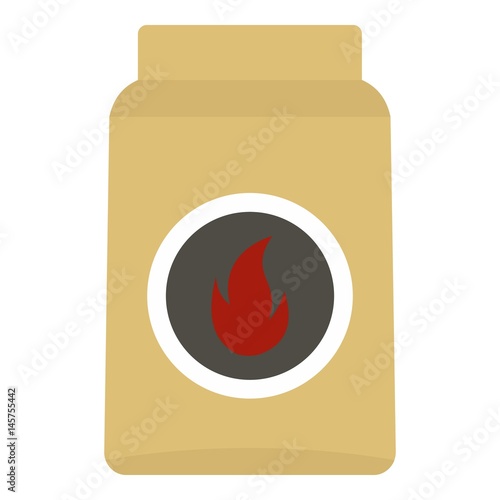 Cardboard box of matches icon isolated
