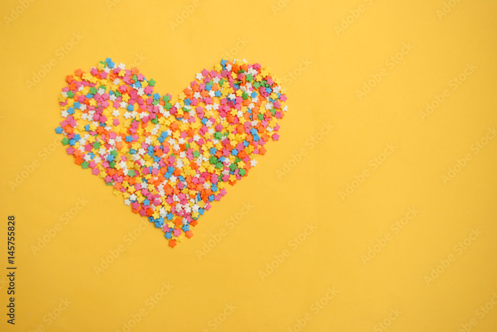 Some sweet candies spreading pastry for background Some sweet candies spreading pastry for background