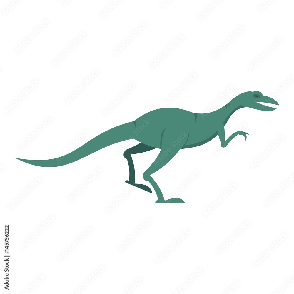Fototapeta premium Velyciraptor dinosaur icon isolated