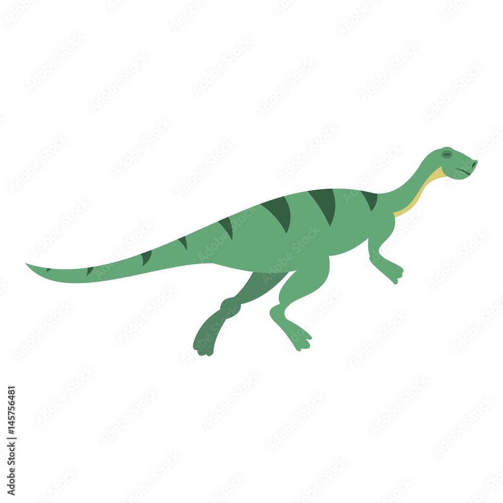 Fototapeta premium Gallimimus dinosaur icon isolated