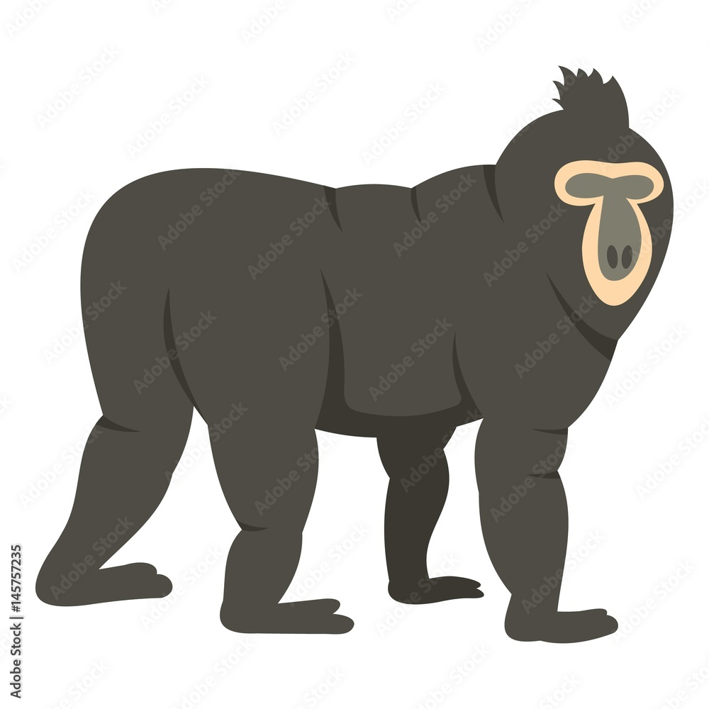 Mandrill icon isolated Mandrill icon isolated