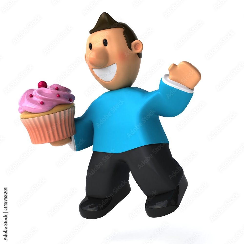 Fun casual man - 3D Illustration Fun casual man - 3D Illustration