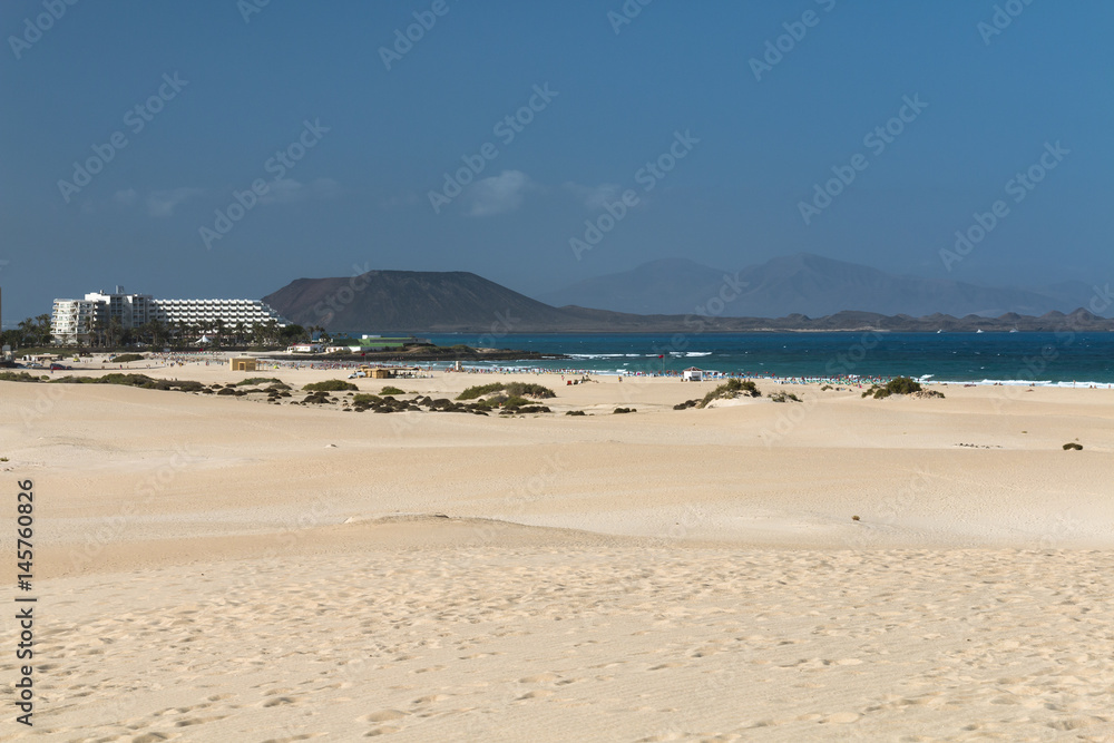 Corralejo Dunes in Fuerteventura, Spain