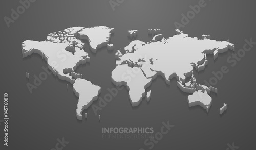 Minimalistic world map