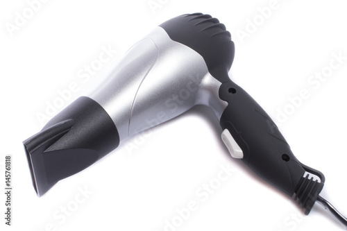 Hair dryer isolated on white