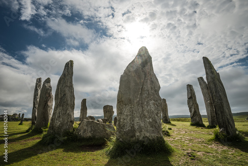 Steinkreis von Callanish auf der Isle of Lewis, Äußere Hebriden, Schottland