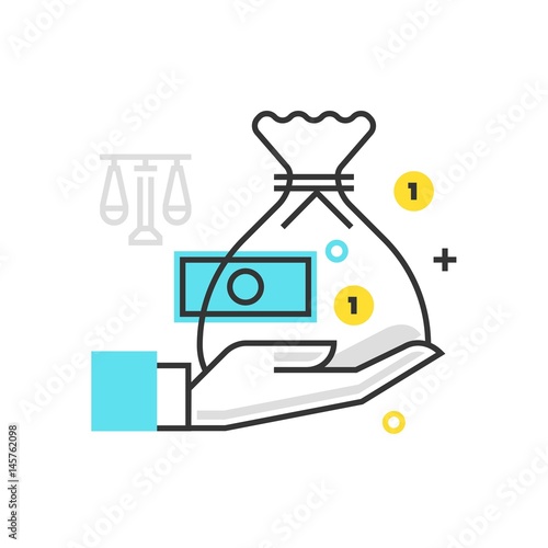 Color box icon, inheritance illustration, icon