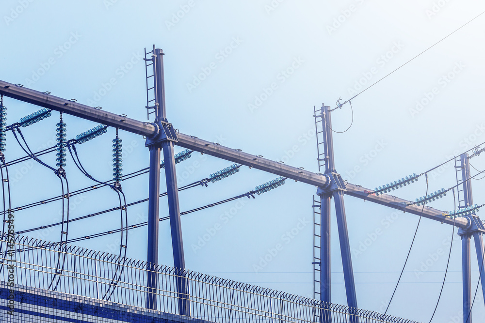 Fototapeta premium Electric tower, power generation