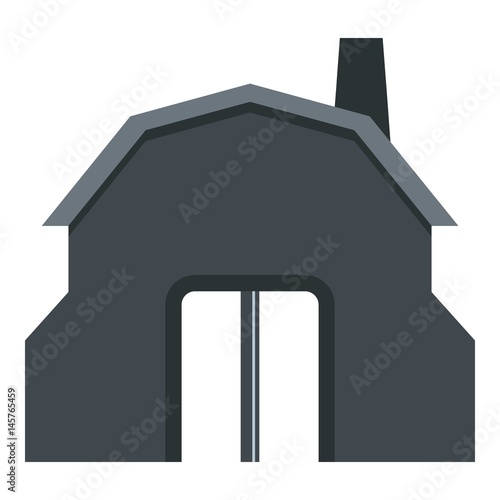 Blacksmith workshop building icon isolated