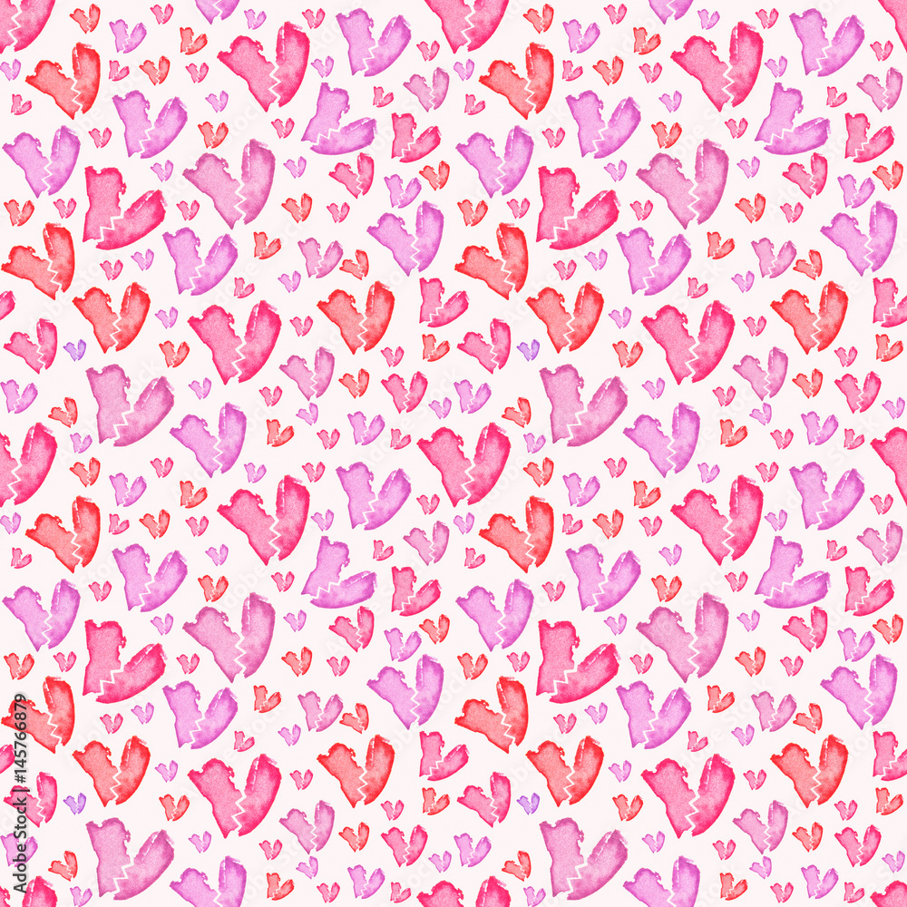 Seamless pattern with hearts. Tileable background.