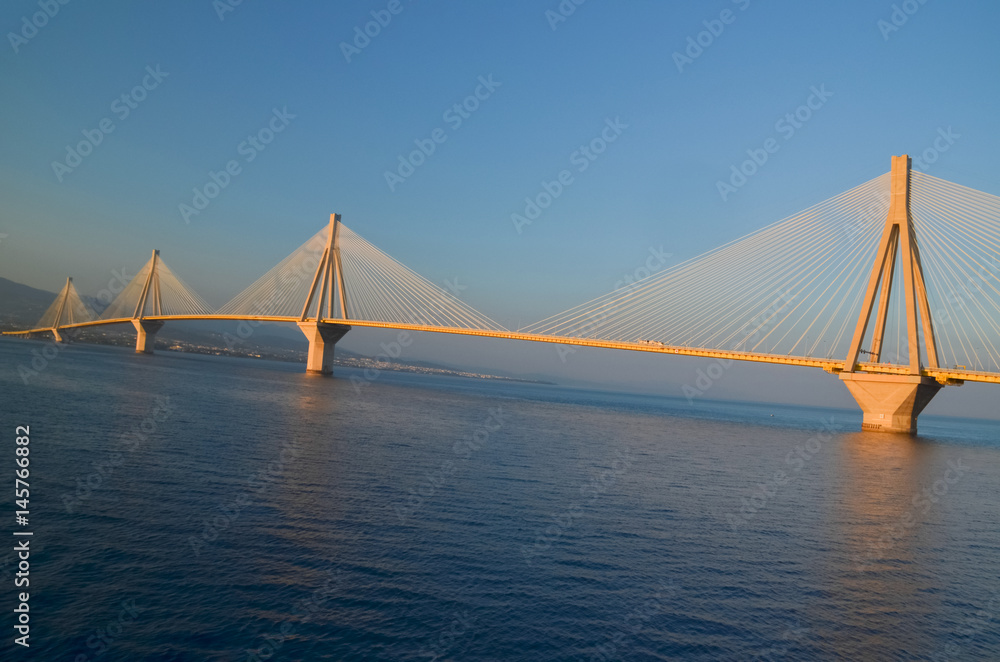 Obraz premium bridge in Rio Antirio Patra Greece
