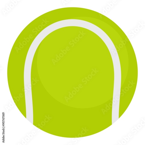 Ball for playing tennis icon isolated