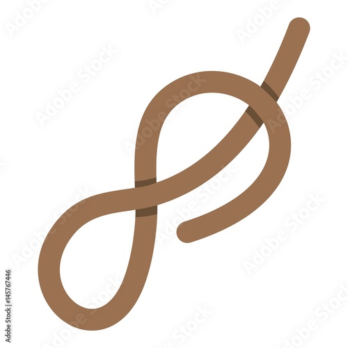 Ship rope icon isolated