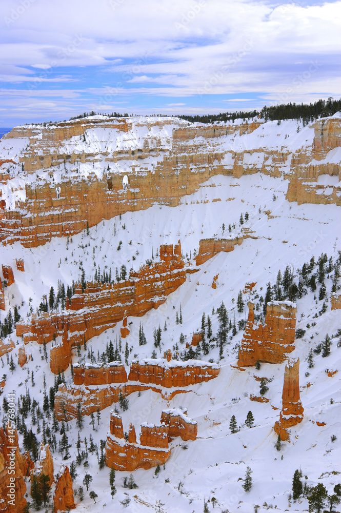 Bryce National Park in winter