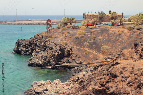 Sea coast near fortress San Jose. Arrecife, Lanzarote, Spain photo