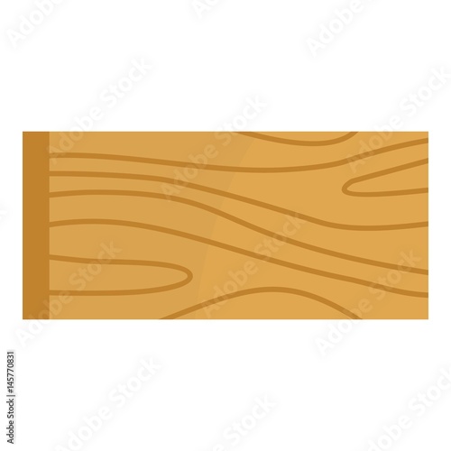 Wooden plank icon isolated