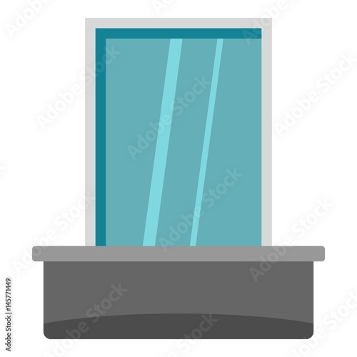 Blind window icon isolated