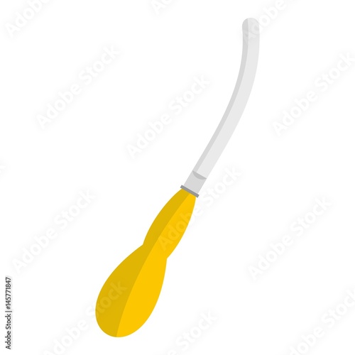 Dental suction tool icon isolated