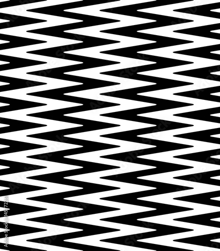 Vector seamless pattern. Modern stylish texture. Monochrome geometric pattern with zigzag.