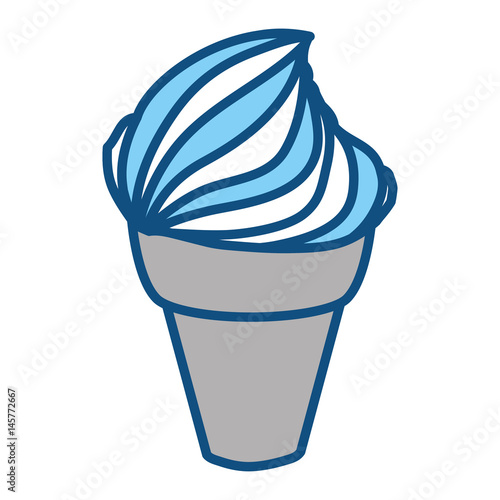 Delicious ice cream icon vector illustration graphic design