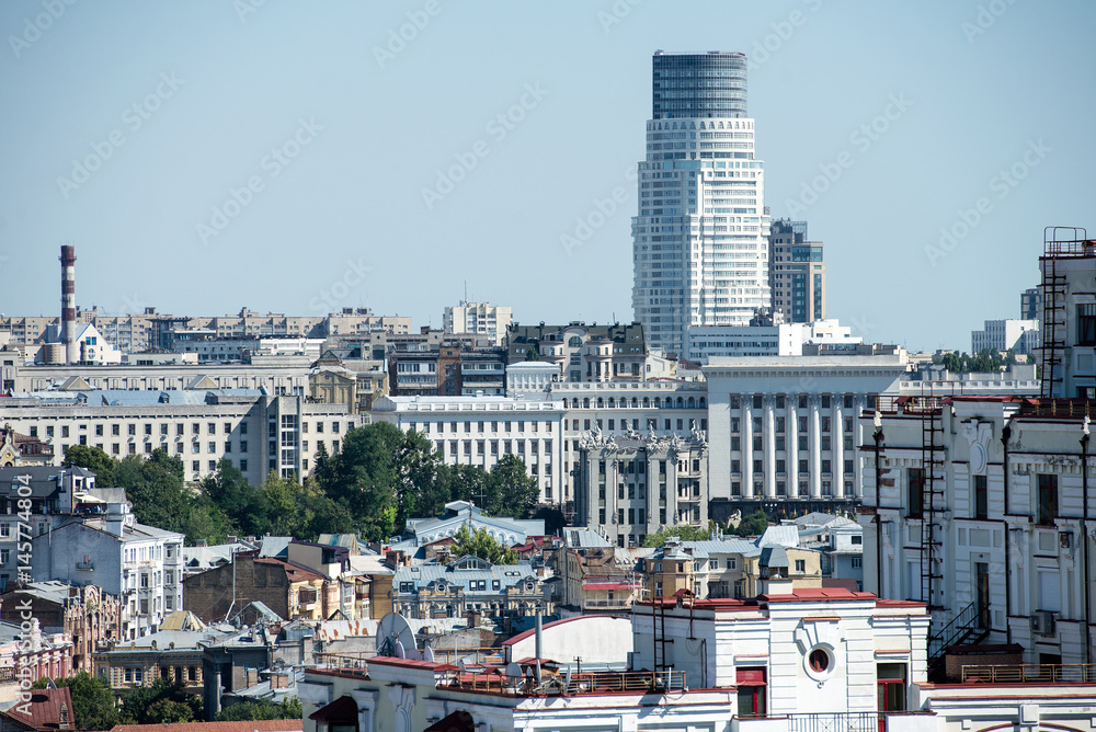Obraz premium Kiev the capital of Ukraine, top view