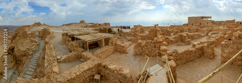 Foto Ruins of Masada fortress, Israel