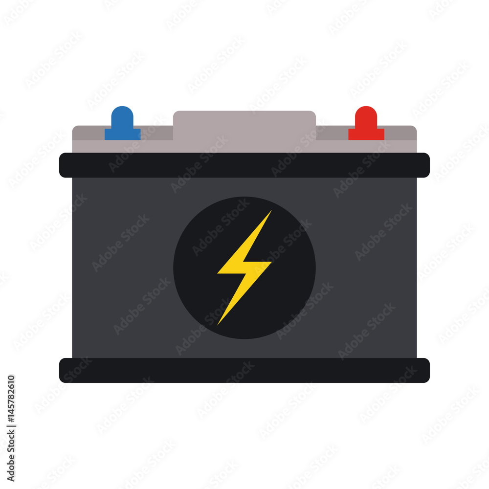 big battery icon image vector illustration design 
