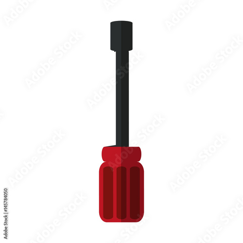 screwdriver repair tool icon image vector illustration design 