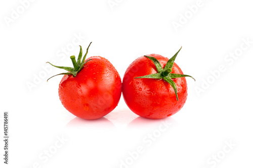 Tomatoes on isolated background