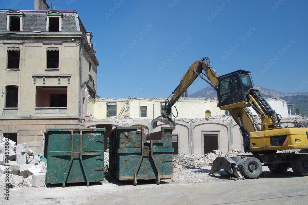 démolition d'un immeuble 