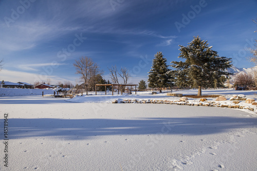 Wallpaper Mural Private Pond, Frozen, Snow Torontodigital.ca