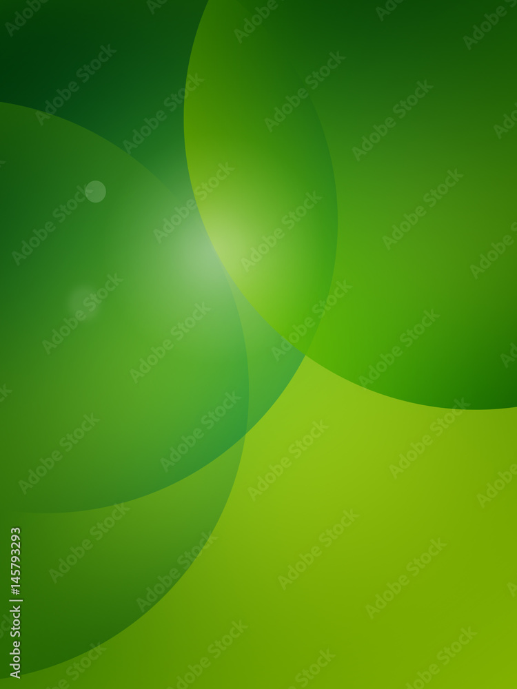 Stylish green color presentation of business poster
