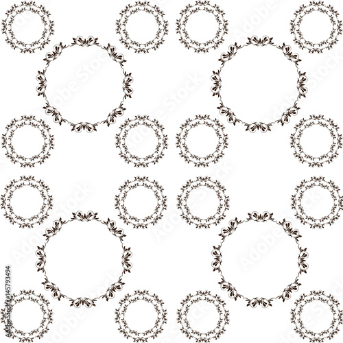 decorative elegant classic heraldry seamless pattern design vector illustration
