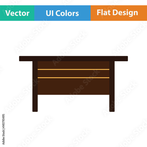 Boss office table icon