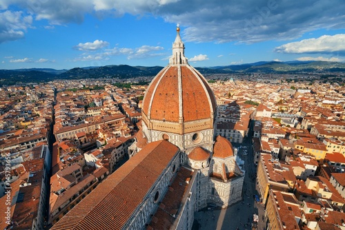 Duomo Santa Maria Del Fiore bell tower view photo