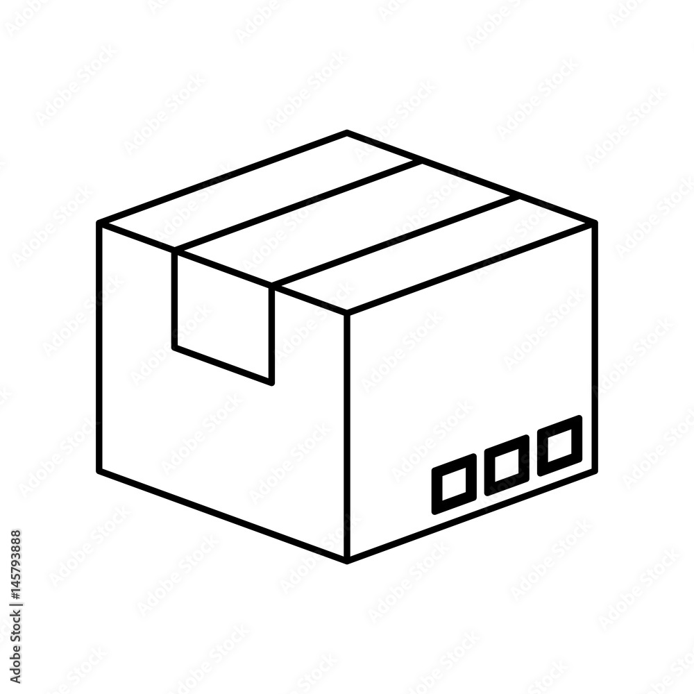 carton box packing icon vector illustration design carton box packing icon vector illustration design