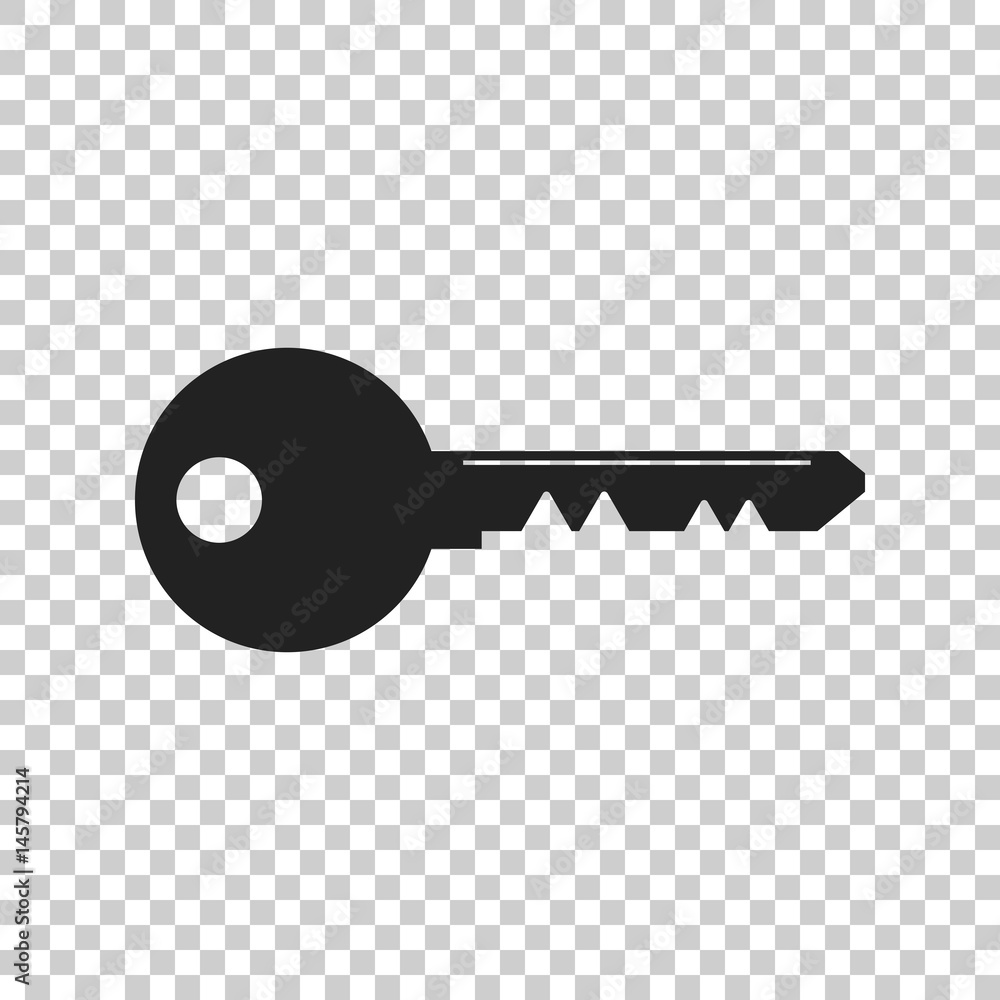 Key Icon vector illustration in flat style on isolated background. Unlock symbol for web site design, logo, app, ui. Key Icon vector illustration in flat style on isolated background. Unlock symbol for web site design, logo, app, ui.