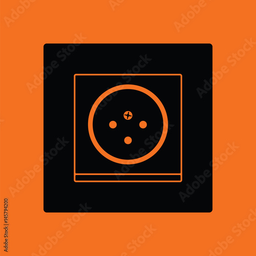 South Africa electrical socket icon