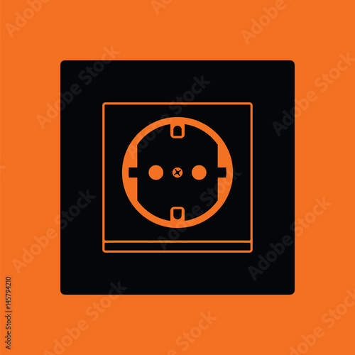 Europe electrical socket icon