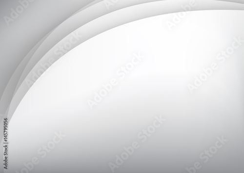 Abstract gray clean background with simply curve lighting element vector eps10